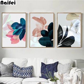 

3pcs/set,5D DIY Diamond Painting"Abstract Leaf "Embroidery Full Square Diamond Cross Stitch Rhinestone Mosaic Painting Decor