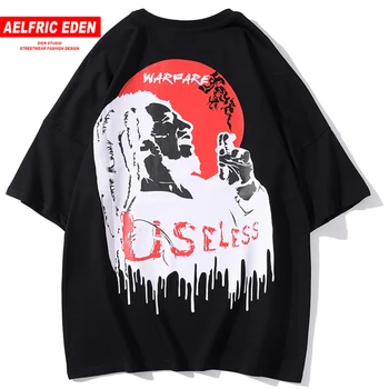

Aelfric Eden Hip Hop T Shirt Men Smoking Print Tshirt 2020 Fashion Loose Streetwear Short Sleeve Summer Male Casual Cotton Tops