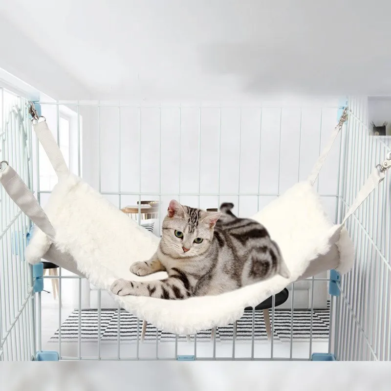Hammock On Both Sides Use Cat Bed Cage Pet Removable Radiator Perch Seat Lounge Kitty Hanging Cosy Mount | Дом и сад