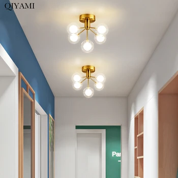 

Modern Led Chandelier Lights For Living Room Bedroom Corridor Nordic Home Deco Lighting Luminaire Five G4 Bulbs Lamp Fixtures