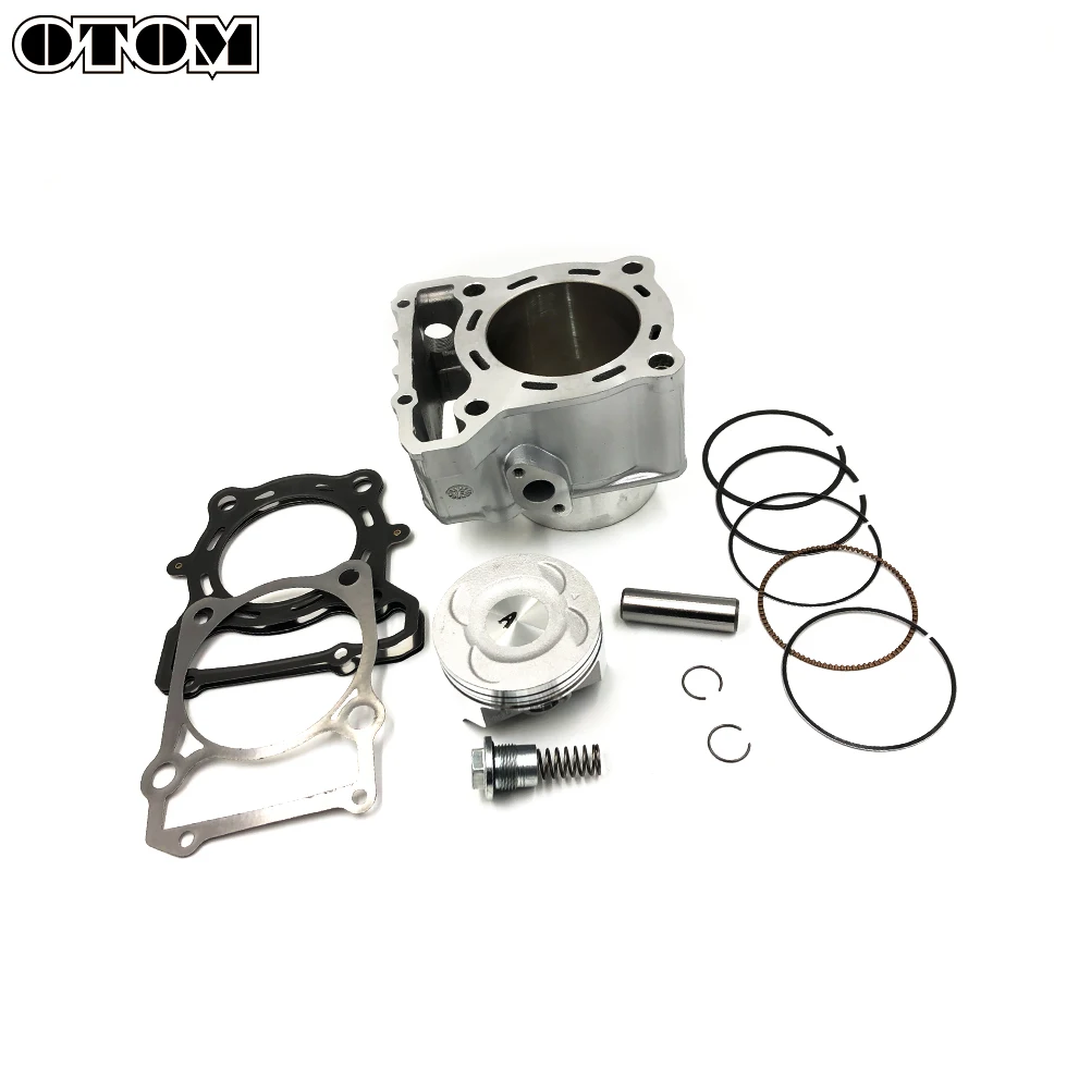 OTOM Cylinder Head & Piston Kit & Gasket Set 78mm Bore for For KAWASAKI KLX250 1993-2018 KLX300 1996-2007