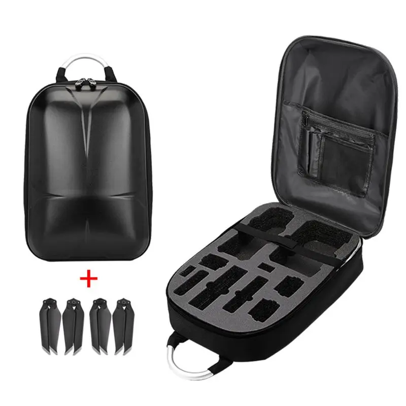 

Hard PC Shell Backpack and 2Pairs 8743F Propellers for DJI Mavic 2 Remote Control Devices Accessories