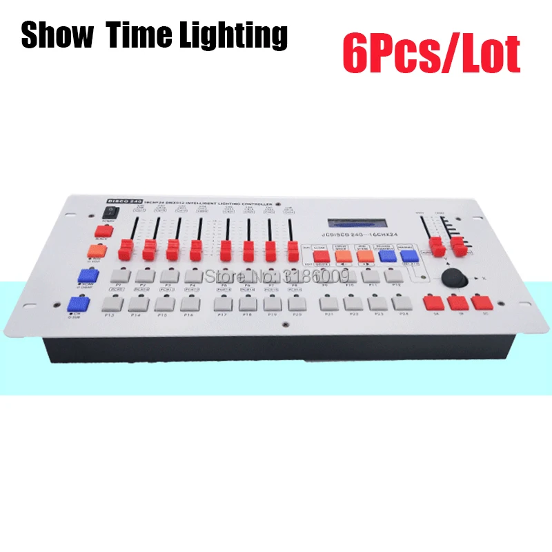 6 шт./лот диско 240 DMX контроллер сценический свет DMX512 сигнальная консоль для XLR-3 led