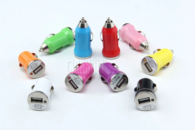 US $577.50 Mini Pocket Size Bullet Single USB Car Charger Adapter Sockets 5V 1A Universal For Mobile Phones GPS Tablet PC 2000pcs