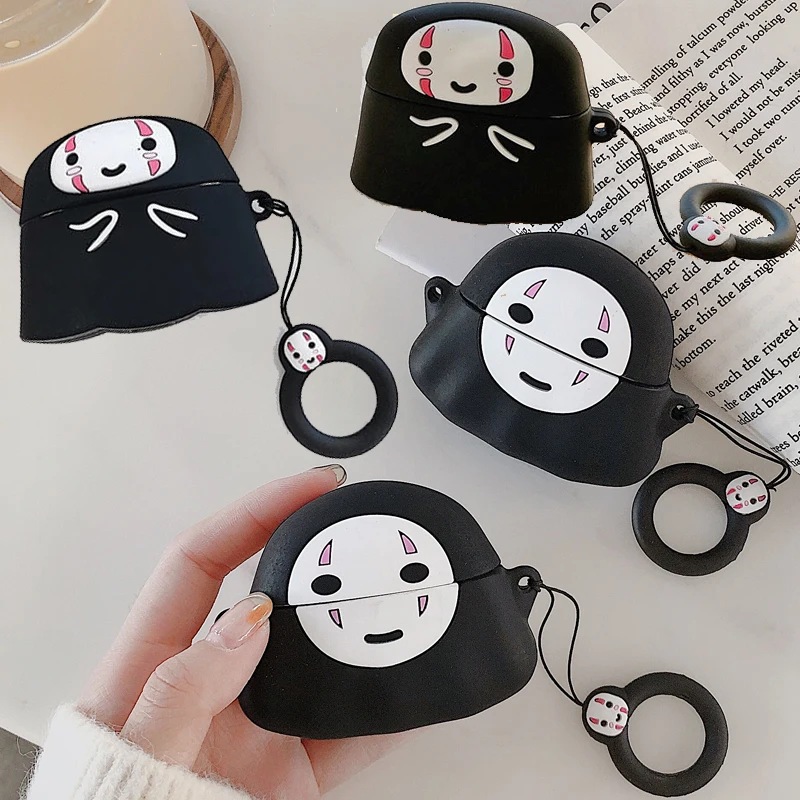 Чехол для Airpods Pro милый мультяшный 3D чехол Apple 3 кавайный аниме Безликие мужские