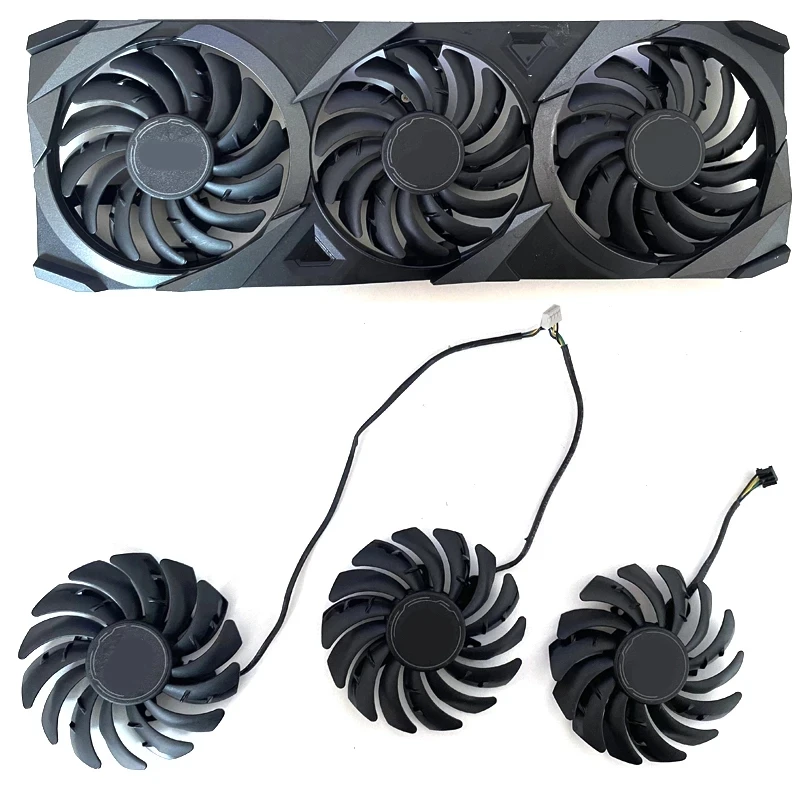 Кулер для охлаждения графического процессора GA91B2U Powercolor Red Devil RX580 вентилятор