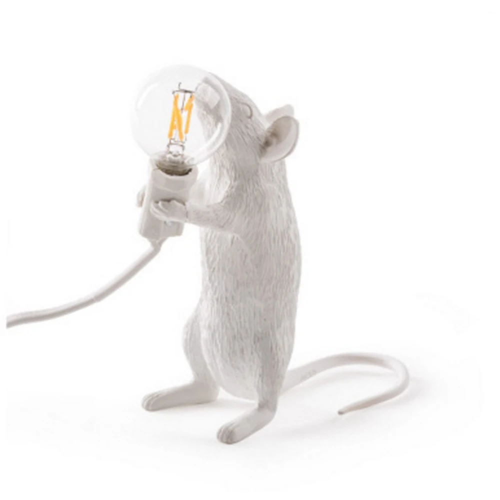 Moderne Harz Maus Tischlampe Led Ratte Tischlampe Schreibtisch Kinder GescheK4C6 