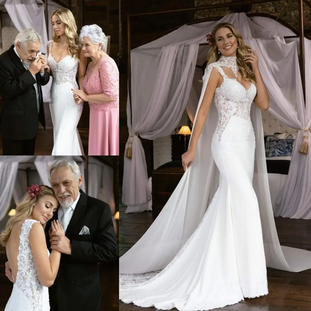 New-Arabic-Wedding-Dresses-with-Wrap-V-Neck-Lace-Appliques-Mermaid-Wedding-Dress-Backless-Sweep-Train