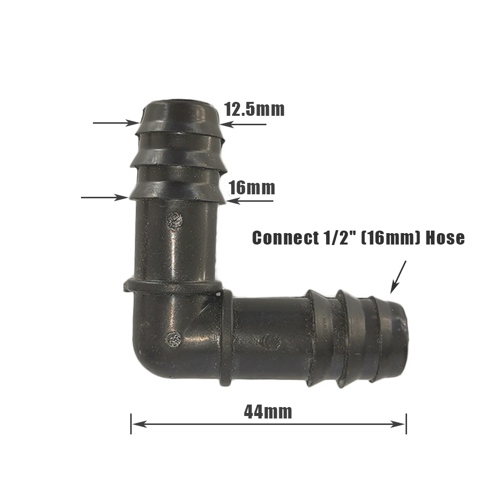 10 шт. 1/2 дюйма шланг разъем с поворотом на 90 градусов садовый шланг разъем 16 мм шланга садовый шланговый адаптер сада установки