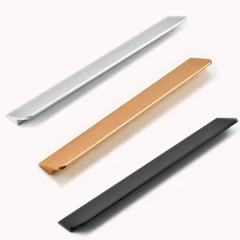 

Furniture Door handle Aluminum alloy wardrobe long handles Cabinet drawer small knob Kitchen hardware pull bathroom accessories