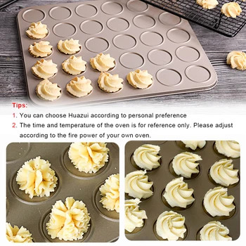 

30 Even Macaroni Cake Baking Plate Cookie DIY Non-stick Tool Carbon Steel Durable Wild Application