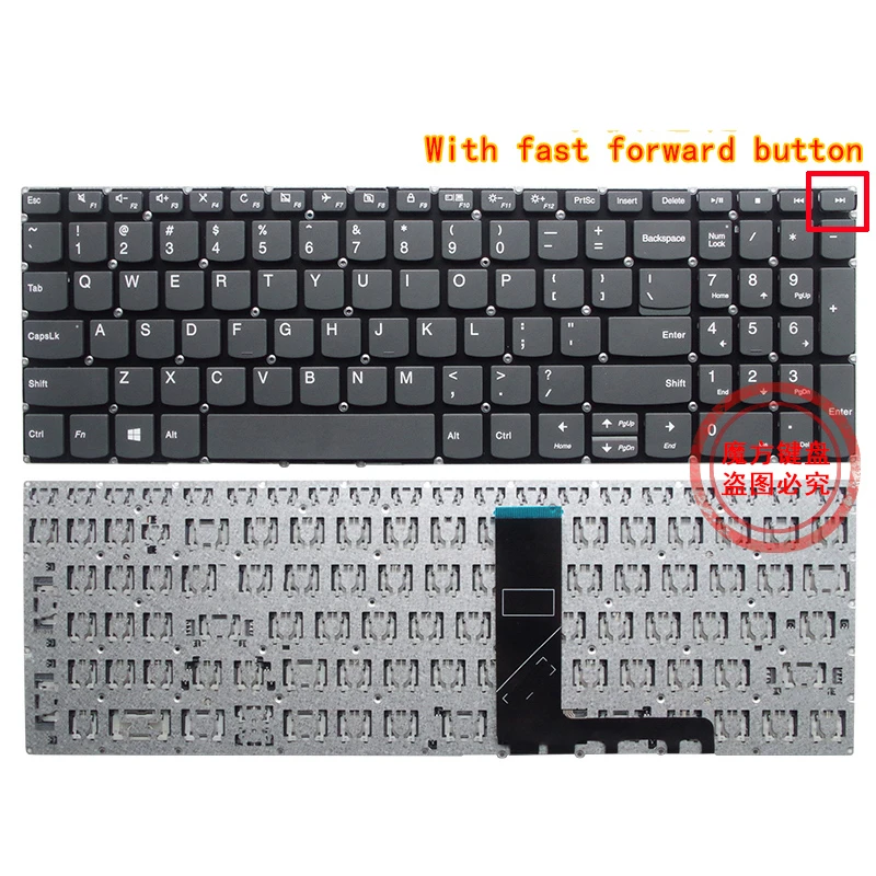 Novo teclado do portátil inglês substituição para