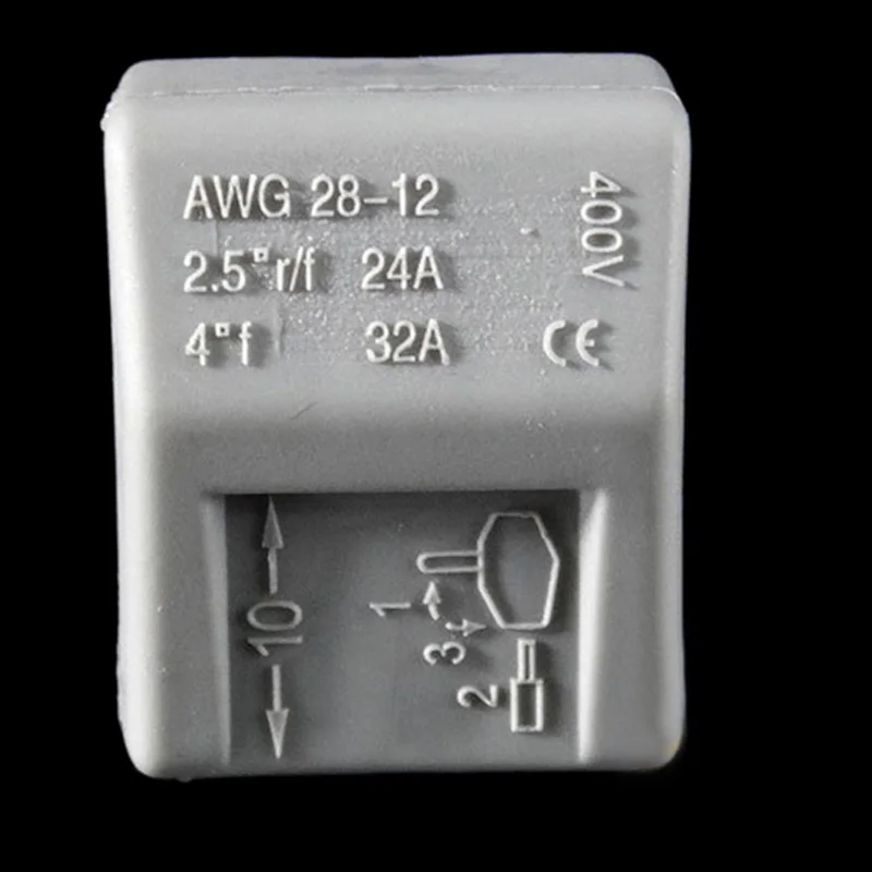 10* Reusable Spring Lever Terminal Block Electric Cable Wire Connector 3 Way New | Инструменты