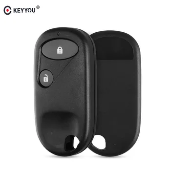 

KEYYOU Replacement 2 Buttons Remote Car Key Case Shell For Honda Civic C-RV Accord Jazz New Keyless Entry Key Case Cover