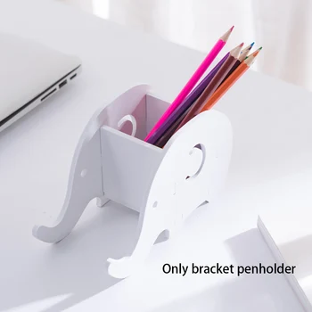 

Organizer Storage Pencil Holder Tablet Support Detachable Cute Elephant Multifunction Desk Decoration Case Cellphone Stand