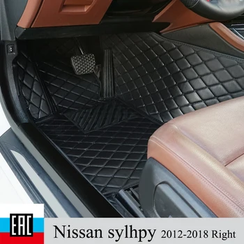 

car Mats For Nissan sylhpy 2012-2018 Right steering wheel car floor mats car accessories interior from irkutsk car accessories
