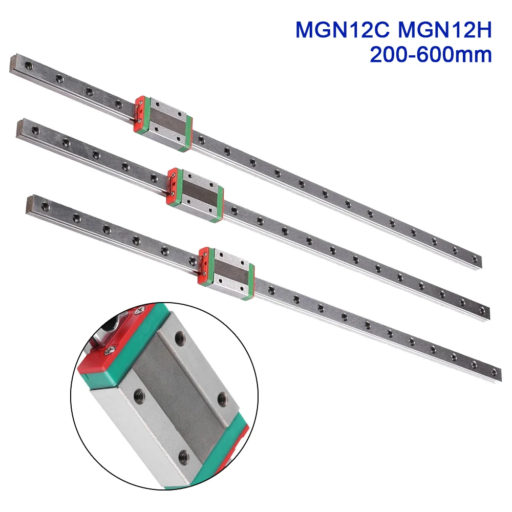 Линейная направляющая BIGTREETECH 12 мм MGN12H MGN12C 200 300 400 450 500 600 с ЧПУ линейная кареткой