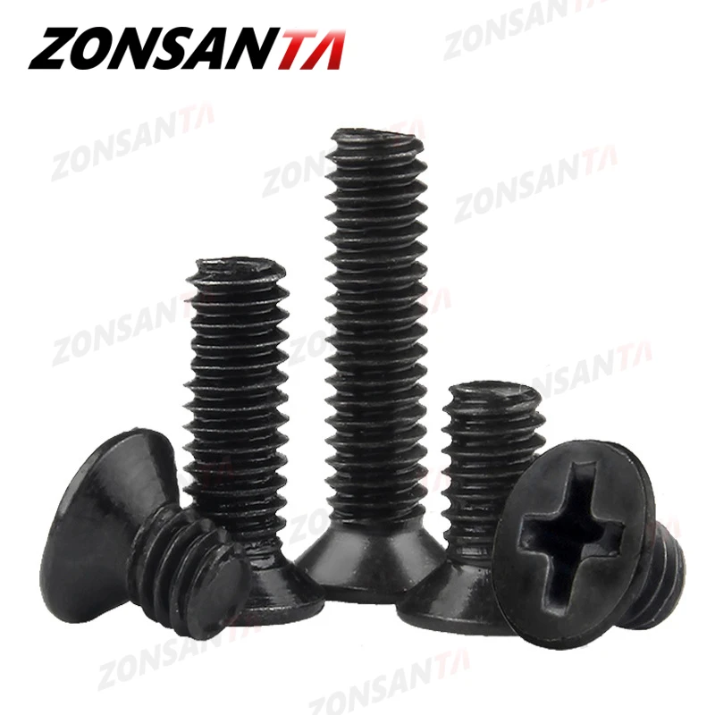 ZONSANTA Flat Screw M1.2 M1.4 M1.6 M2 M2.5 M3 M4 M5 M6 DIY Mini Micro Computer Small Cross Phillips Flat Bolt Notebook Screws|Screws| - AliExpress