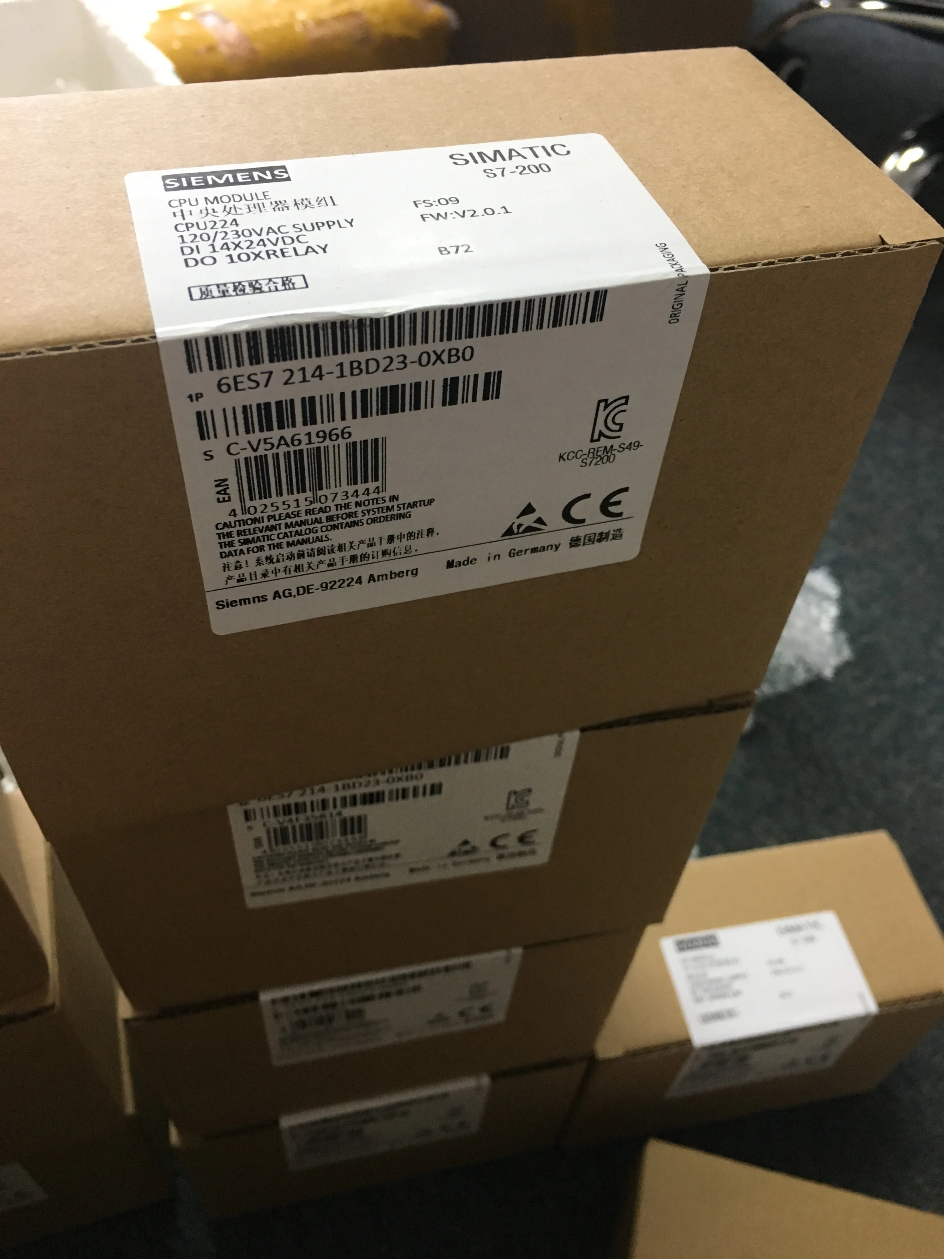 6ES7214 1AG40 0XB0 S7 1200 CPU module PLC 6ES7 214 0XB0|Автоматизация зданий| |