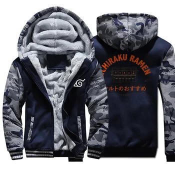 

Funny Naruto Japanese Anime Streetwear Fashion Naruto Uzumaki Ichiraku Ramen Camo hoodies Men Fleece Streetwear Sportswear