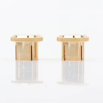 

300pcs RCA Plug Copper Caps Cover Noise Stoppers 24K Gold Plated Audio Top Quality