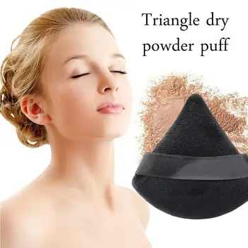 

1pc Makeup Powder Puff Makeup Sponge Triangle Cotton Puff Sector Cotton High Powder Density Makeup Dry Tool For Women Cryst W2U2