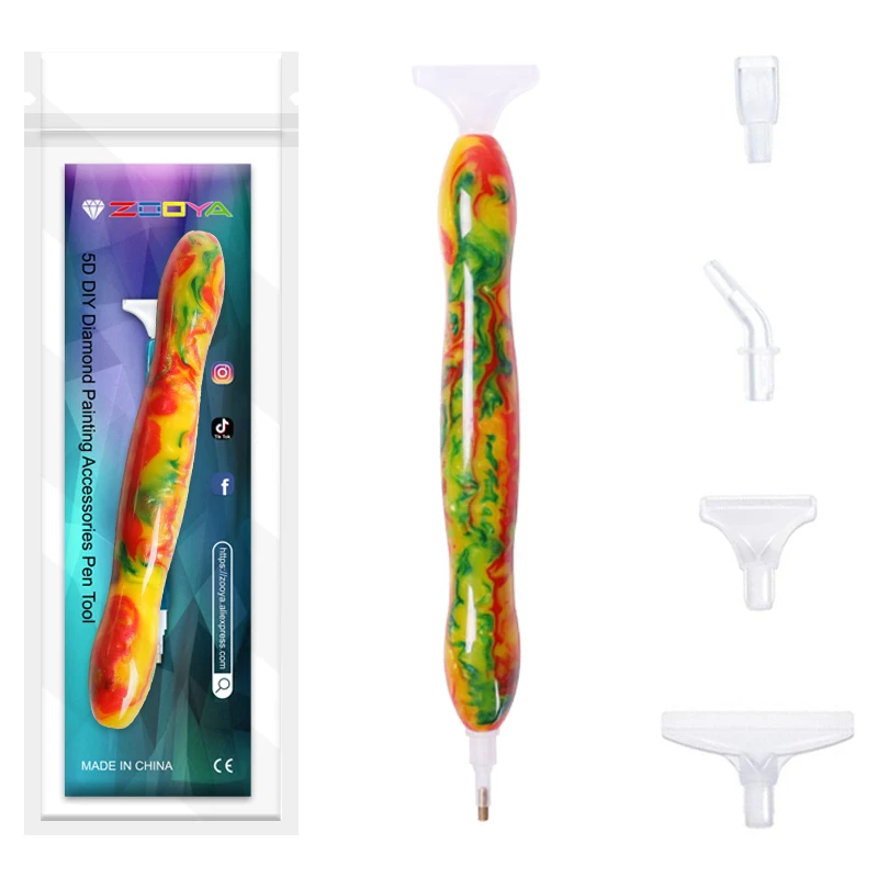 

ZOOYA Diamond Embroidery Tools Diamond Painting Resin Pen Diamond Painting Accessories Diamond Painting Point Drill Pen