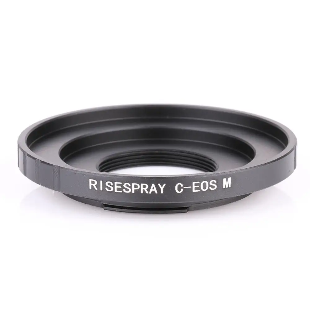 RISESPRAY C-EOSM Aluminum Metal Adapter for Canon EF-M C Mount Lens to EOSM CANON M Camera | Электроника