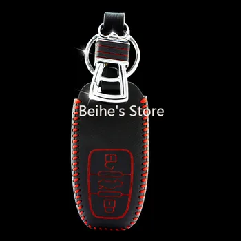 

Brand New High quality Genuine Leather Remote Control Car Key Case wallet Bag Cover For Audi A4L/A8L/A6L/Q5/Q3/Q7