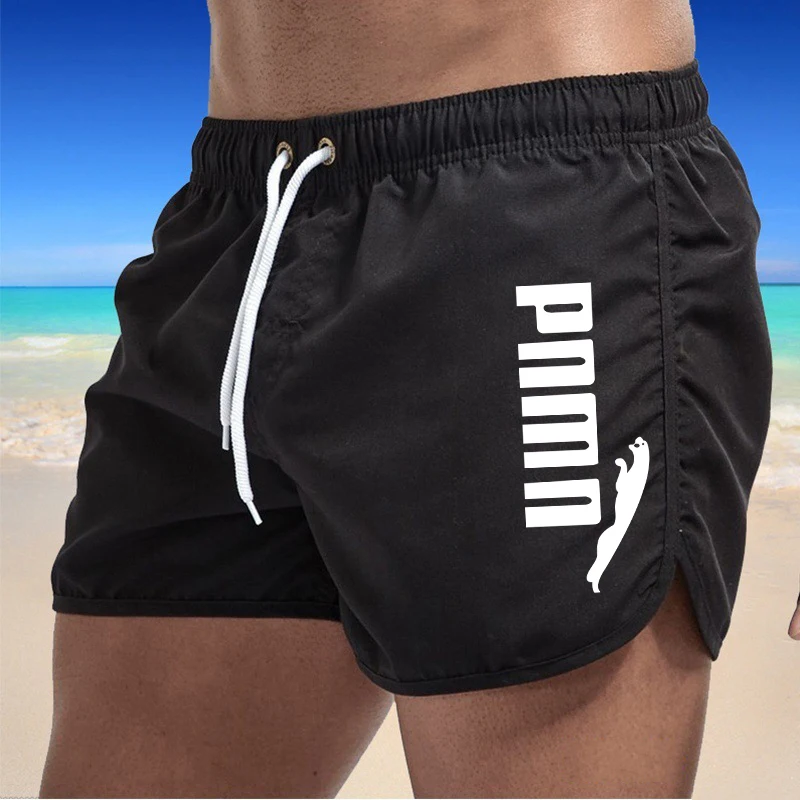 Bañador de verano para hombre, pantalones cortos de playa de secado rápido, decoloración de Color, para tabla de surf y natación