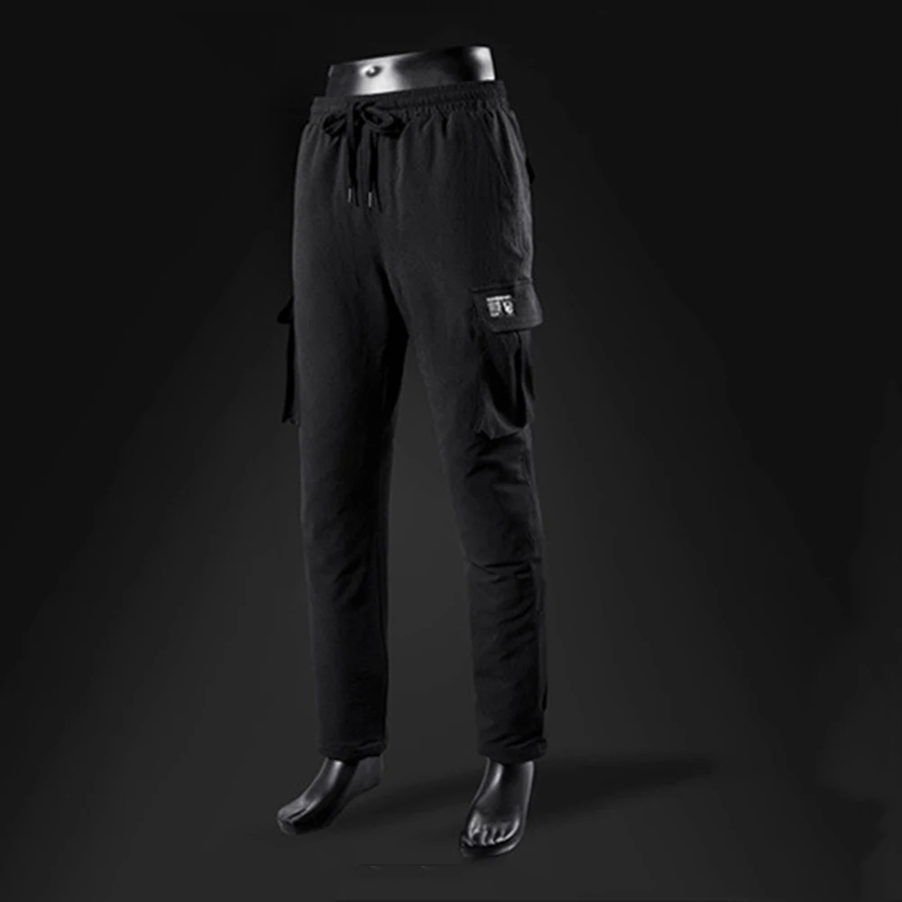 Мотоциклетные штаны, утепленные штаны с электрическим подогревом, с зарядкой от usb, инфракрасные зимние уличные теплые штаны для верховой езды - Цвет: M056 Black