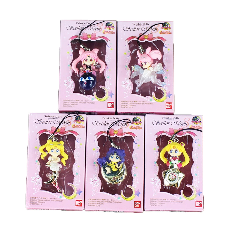 Брелок Tsukino Mercury Jupiter Venus Saturn из ПВХ с подвесками 5 шт./лот|sailor mars|pvc figuresailor moon |