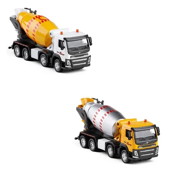 

1:50 Scale Cement Mixer Truck Car Engineering Toy Sound Light Educational Collection for Children Gift