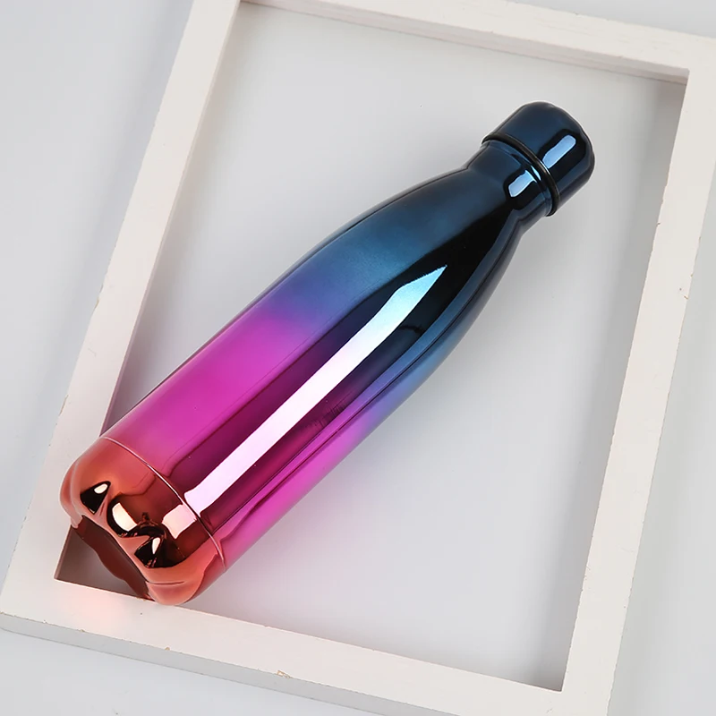 T1 Tofok покрытие градиент Кокс кружка-бутылка двойной вакуумный порошок молока чашка из нержавеющей стали Спорт на открытом воздухе термос подарок 500 мл - Цвет: T1