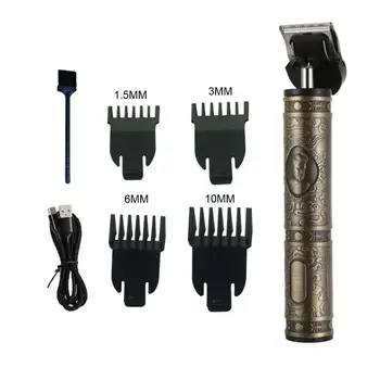 

Professional Hair Clippers Men T-Blade Beard Trimmer Cordless Haircuttin Machine