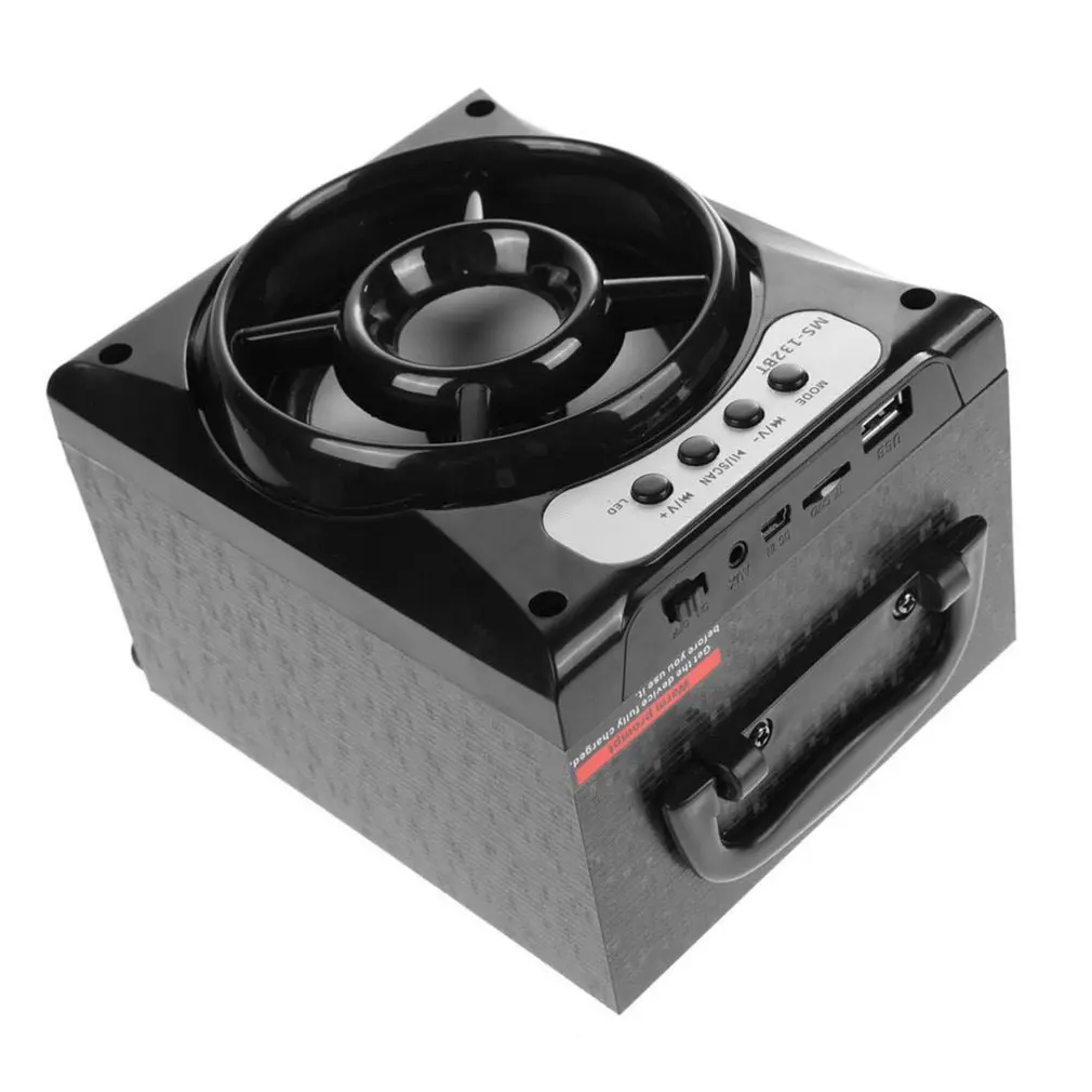 MS-132BT открытый динамик супер бас с USB/TF/AUX/FM радио портативный беспроводной радио карта мощный динамик