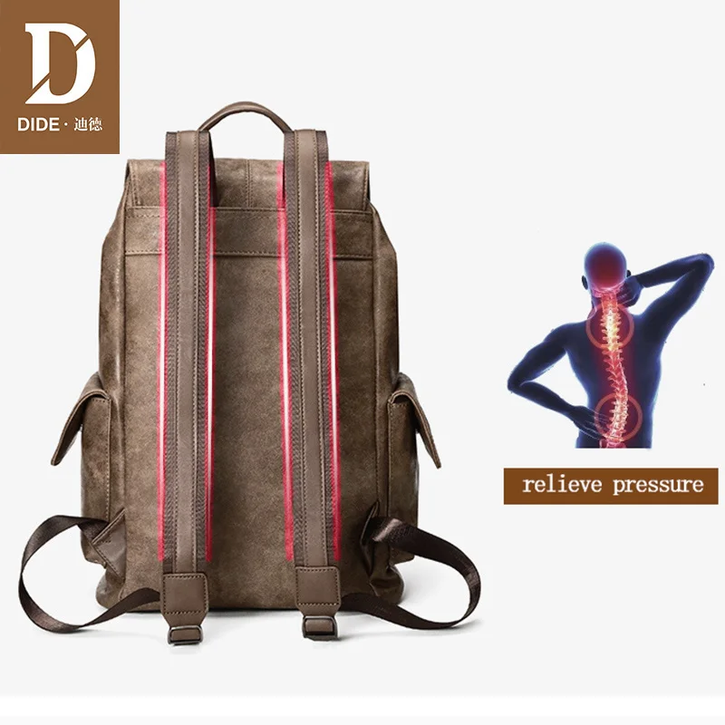  DIDE Anti theft Backpack Men Laptop Backpacks For Teenager women Male Preppy Style School Bag Cover