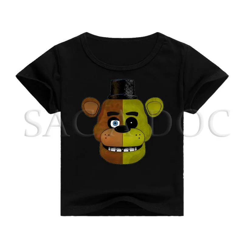 Детская футболка одежда с 3D принтом Five Nights At Freddy's Foxy Freddy для маленьких мальчиков