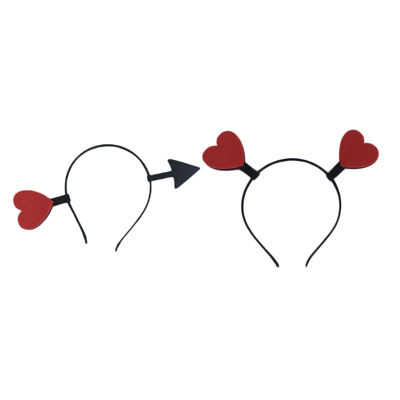 

Забавный красный любовь, сердце, стрела Boppers повязка на голову на День Валентина; Резинка для волос, обтянутая тканью; Обруч для волос аксессуары для волос для отдыха и вечеринок Реквизит