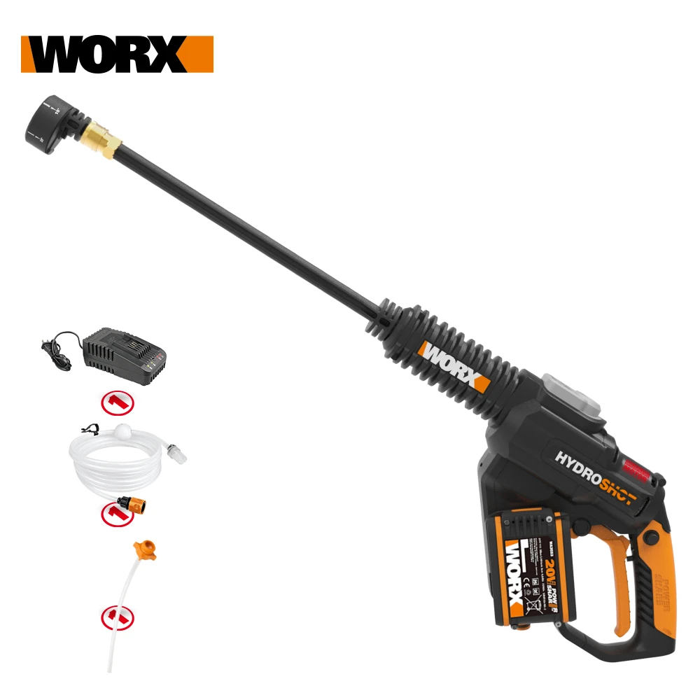 WORX WG630E.3 20V мойка автомобиля высокого давления перезаряжаемая беспроводная