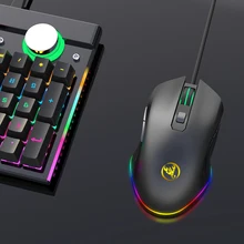 A866 домашний оптический USB офисный эргономичный ABS 6400 точек/дюйм Профессиональный ноутбук RGB свет проводная мышь аксессуары для рабочего стола 7 кнопок