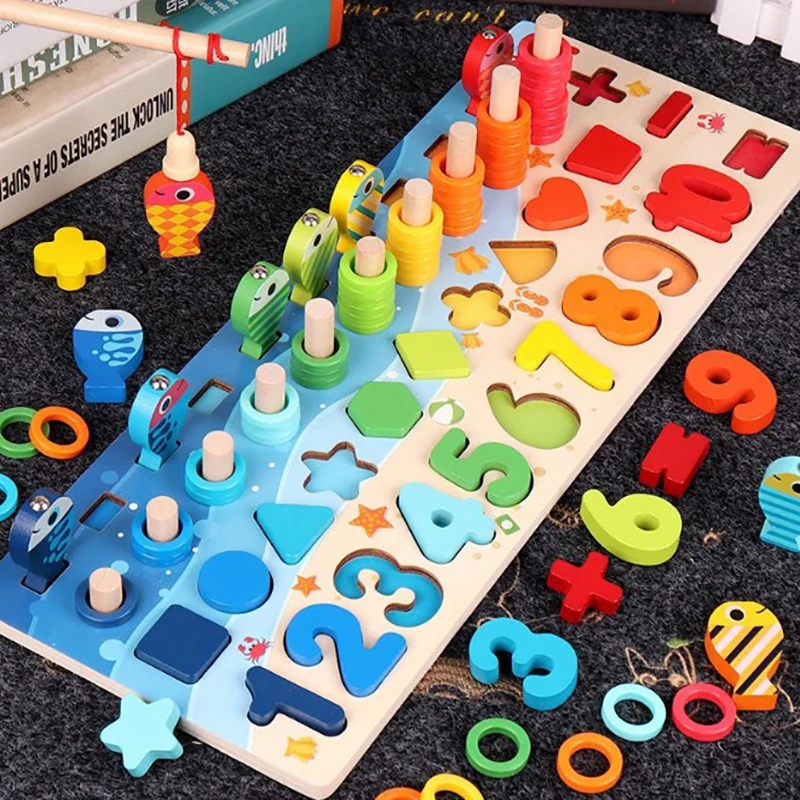 geometric stacker toddler toy