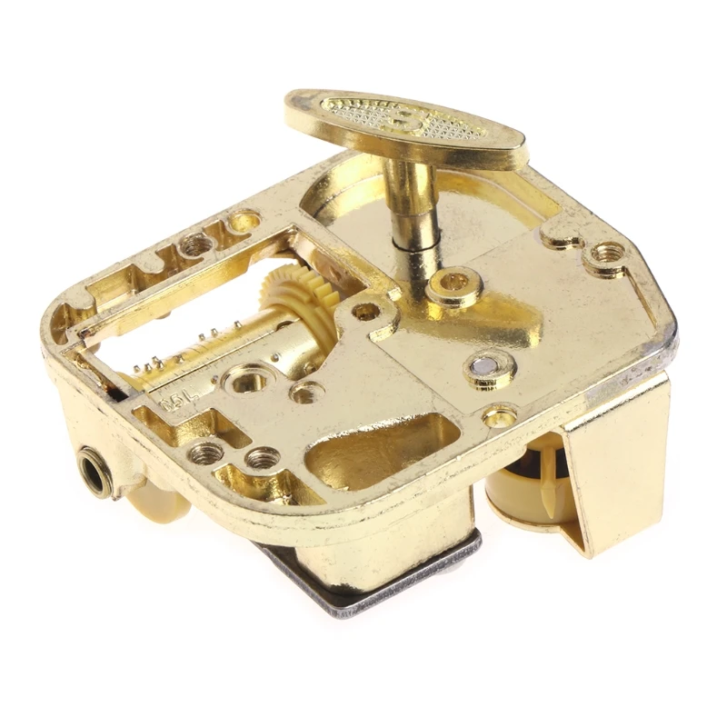 

DIY Mechanical Musical Box Golden Movement+Screws +Castle In The Sky Key Gift DXAF