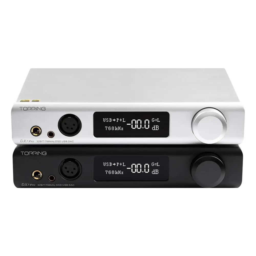 

Topping DX7 Pro ES9038Pro DSD USB DAC Bluetooth 5.0 Full Balanced DAC Headphone AMP 32Bit/768KHZ DSD512 1024 CSR8675 IIS Input