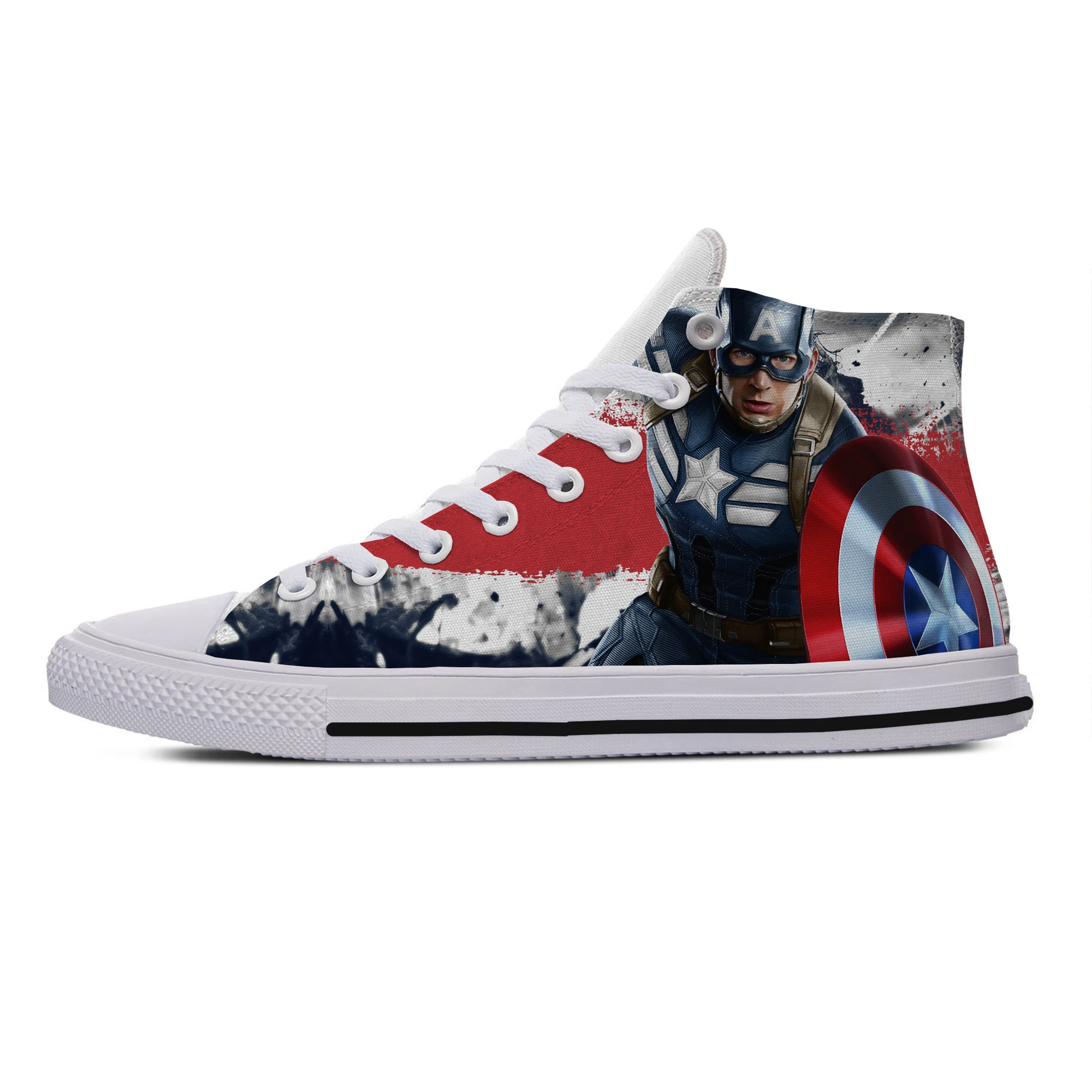 Новое поступление; популярная повседневная обувь marvel Avengers Endgame для мужчин и женщин с 3D-принтом; легкая дышащая модная парусиновая обувь