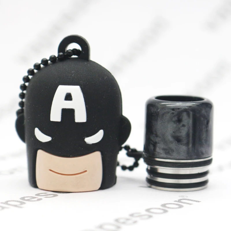 Новейший Disgn мундштук для электронной сигареты 810 капельный наконечник с крышкой мундштук для Капитана Америки Бэтмена Человека-паука миньонов