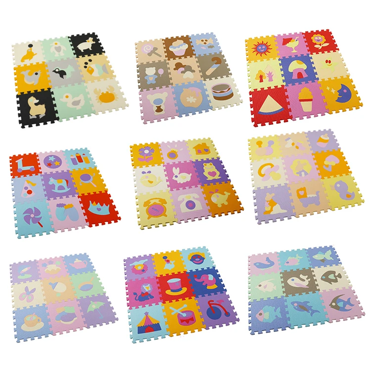 

9 Pcs Baby EVA Foam Puzzle Play Mats Kids Rugs Toys Carpet Childrens Interlocking Exercise Floor Tiles Toddler Carpet