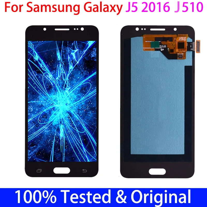 100% протестированный 5 2 ''SUPER AMOLED ЖК-дисплей для SAMSUNG Galaxy J5 2016 дисплей J510 J510F J510FN