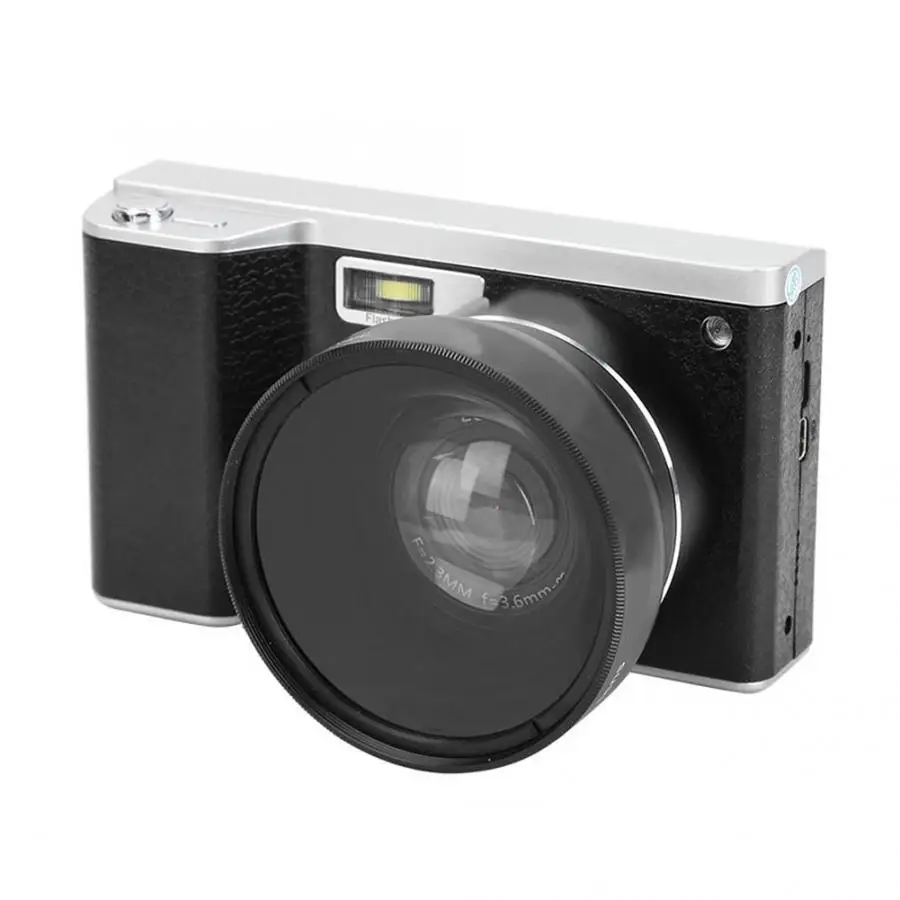 4K цифровая камера 24MP FHD 1080P ips сенсорный экран Широкоугольный объектив камера 8X цифровой зум подходит для видеосъемки Vlog