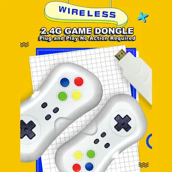

2 Players 1080P Wireless TV Video Game Console Build-in 638 Classic Games 8 Bit Mini Handheld Game Machine Dual Gamepad
